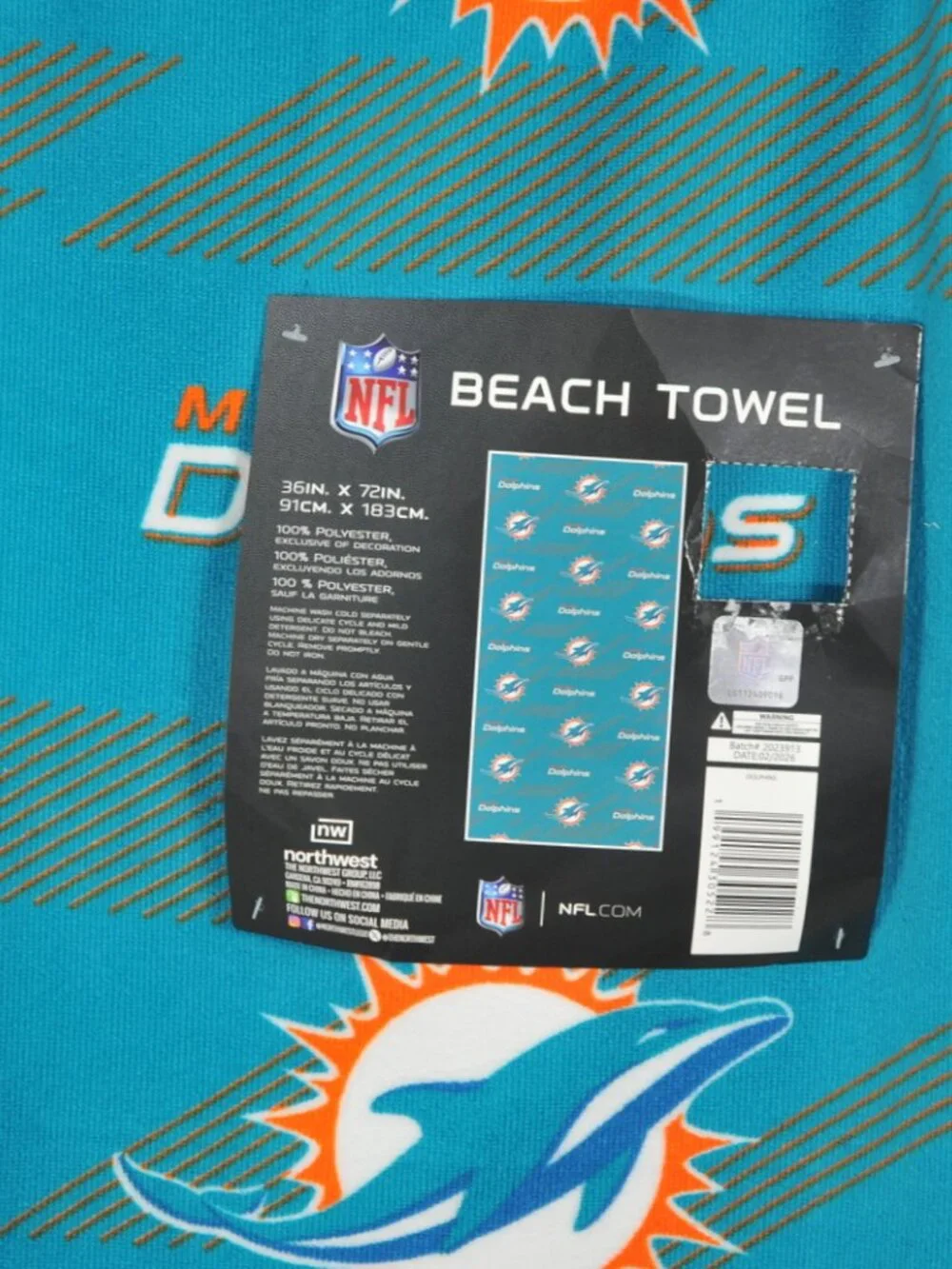 NFL nwt beach licensed